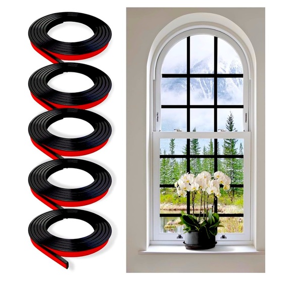 The Unbranded Brand Other - 5 pcs Window Grid Kit 32.8 ft Peel and Stick Window Grids